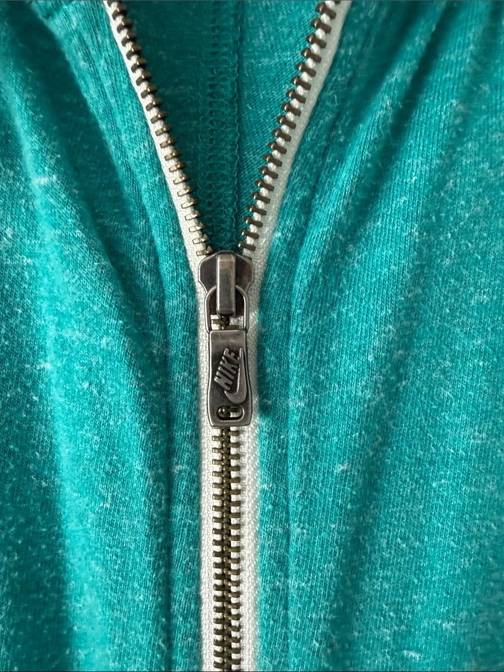 Nike Teal Zip Hoodie lightweight XL